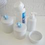 Imagem de Kit Higiene Porcelana Azul Quarto Bebe Maternidade Off K084