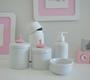 Imagem de Kit Higiene Porcelana Bebê K084 Menina Rosa Bolsa Maternidade Mini Térmica 250 ml Banho