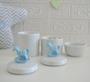 Imagem de Kit Higiene Porcelana Bebê Moderno Quarto Banho K015 Cavalo