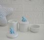 Imagem de Kit Higiene Porcelana Bebê Moderno Quarto Banho K015 Urso