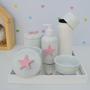 Imagem de Kit Higiene Porcelana Bebê Térmica Bandeja K010 Estrela
