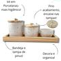 Imagem de kit higiene porcelana poa colorido