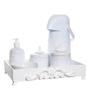 Imagem de Kit Higiene Provence Com 5 Peças E Capa Quarto Bebê Menina Menino