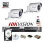 Imagem de Kit Hikvision 2 Cam Full Hd 1080p Dvr 4 7204 Turbo Hd C/ Hd