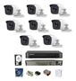 Imagem de Kit Hikvision 8 Cameras Hd 2.8mm Dvr 8ch Turbohd C/hd