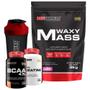 Imagem de Kit Hipercalórico Waxy Mass Morango Bcaa Creatine