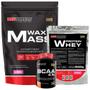 Imagem de Kit Hipercalórico Waxy Mass + Whey Protein + Bcaa