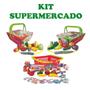 Imagem de Kit Hipermercado Com Dinheirinho e Frutas Brinquedo Infantil