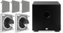 Imagem de Kit Home 5.1 Caixa JBL 6CO3Q 140W + Subwoofer Cube 8 Preto