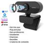 Imagem de Kit Home Office Vídeo Aula Webcam 1080p Microfone Condensador Acessórios Estúdio Reunião