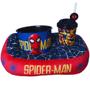 Imagem de Kit Homem Aranha Spider-Man Almofada Suede + Balde Pipoca + Copo Canudo Oficial Marvel