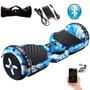 Imagem de Kit Hoverboard Overboard Infantil Skate Azul 6,5 + Capacete