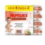 Imagem de Kit Huggies Lenços Umedecidos Hidratação e Nutrição - 4 pacotes 192 lenços