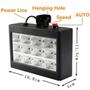 Imagem de Kit Iluminação Festa Strobo Rítmico Colorido Rgb 12 Leds + Lâmpada Giratória