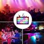 Imagem de Kit Iluminação Festa Strobo Rítmico Colorido Rgb 12 Leds + Lâmpada Giratória