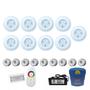 Imagem de Kit Iluminação Piscina 108m² 9 Leds 9w + Disp 50mm + Módulo