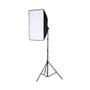 Imagem de Kit Iluminação Softbox 50x70cm com Lâmpada Bivolt 55W e Tripé Iluminação 1,90m