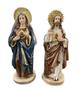 Imagem de Kit Imagem Sagrado Coração De Jesus E Maria 22 Cm Estátua Barroca