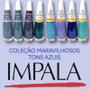 Imagem de Kit Impala Seleção De Esmaltes Em Tons De Azul Para Manicure 8 Unidades