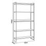 Imagem de Kit Industrial Estante Guaecá 180x95 E Aparador Industrial 3 Prateleiras Córdoba 100x95 Cobre/Branco