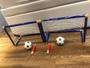 Imagem de Kit Infantil 2 Mini Golzinho Traves de Gol + 2 Mini Bola + 02 Redes + 2 Bombas de Ar p/ Gincana Futebol Treino Esporte Bebês Crianças