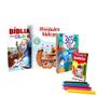 Imagem de Kit Infantil  Atividades Bíblicas + 365 Histórias Bíblicas + Bíblia para Colorir com Giz de Cera