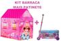 Imagem de Kit Infantil Barraca Minha Casinha + Patinete Rosa Menina