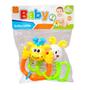 Imagem de Kit infantil bicho com chocalho baby com 2 12cm - barcelona - ddc