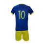 Imagem de Kit Infantil Brasil Camisa Calção E Meia Torcedor Azul