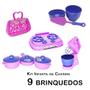 Imagem de Kit Infantil Casinha Bolsa Batedeira Panela Forma 9pç