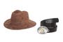 Imagem de Kit Infantil Chapeu Camurça + Cinto Com Fivela Cowboy