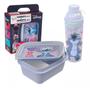 Imagem de Kit Infantil Disney Stitch Garrafa e Marmita Com Compartimento Plasútil