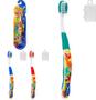 Imagem de Kit infantil Escova de Dente com Desenhos Saúde bucal com diversão