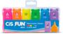 Imagem de Kit Infantil Marca Texto Cis Fun Neon + Marcador Dual Tip 10