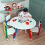 Imagem de Kit Infantil Mesa Redonda 4 Cadeiras Educativo Crianças B3