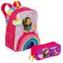 Imagem de Kit Infantil Mochila De Costas E Estojo Gabby Rainbow