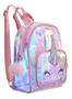 Imagem de Kit Infantil Mochila Holográfica Bolsa e Maquiagem Sapato