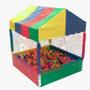 Imagem de Kit infantil piscina de bolinhas 1,00x 1,00 super divertida e resistente  - pefefeto / gara