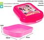 Imagem de Kit Infantil Porta Lanche Menina Minnie Rosa 5 Itens Disney