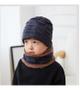 Imagem de Kit Infantil Touca Gorro Cachecol Beanie Forrada Lã Inverno