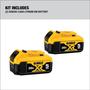 Imagem de Kit inicial de bateria DEWALT 20V MAX com 2 baterias, 5,0Ah (DCB205-2CK), preto