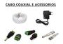 Imagem de Kit instalação 3 cameras cftv cabo , fonte e conectores