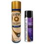 Imagem de Kit Instant Hair Plus 300ml  + Hair Spray Fixação Normal Fixa Solto Aspa 400ml