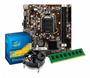 Imagem de Kit Intel Core i5 2400 + Placa Mãe H61 + 4GB + Cooler