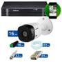 Imagem de Kit Intelbras 16 Câmeras HD 720p VHL 1120 B + DVR 1116 Intelbras  + Acessórios