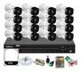 Imagem de Kit Intelbras 16 Cameras Segurança 1120b Dvr 32 Canais Mhdx 1232 + hd 6tb