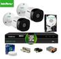 Imagem de Kit Intelbras 2 Cam G4 Dvr 4ch Mhdx Multihd H.265 Hd 250giga