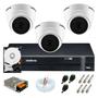 Imagem de Kit intelbras 3 câmeras dome hd 720p vhc-1120d + dvr full hd + acessórios