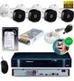 Imagem de Kit Intelbras 4 Camera 1220b G5 Full Hd 1080p 2mp Dvr 4 Canais Mhdx H.265 Intelbras c/HD