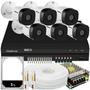 Imagem de Kit Intelbras 6 câmeras vhd 1010 dvr 8 canais 1TB 200m cabo